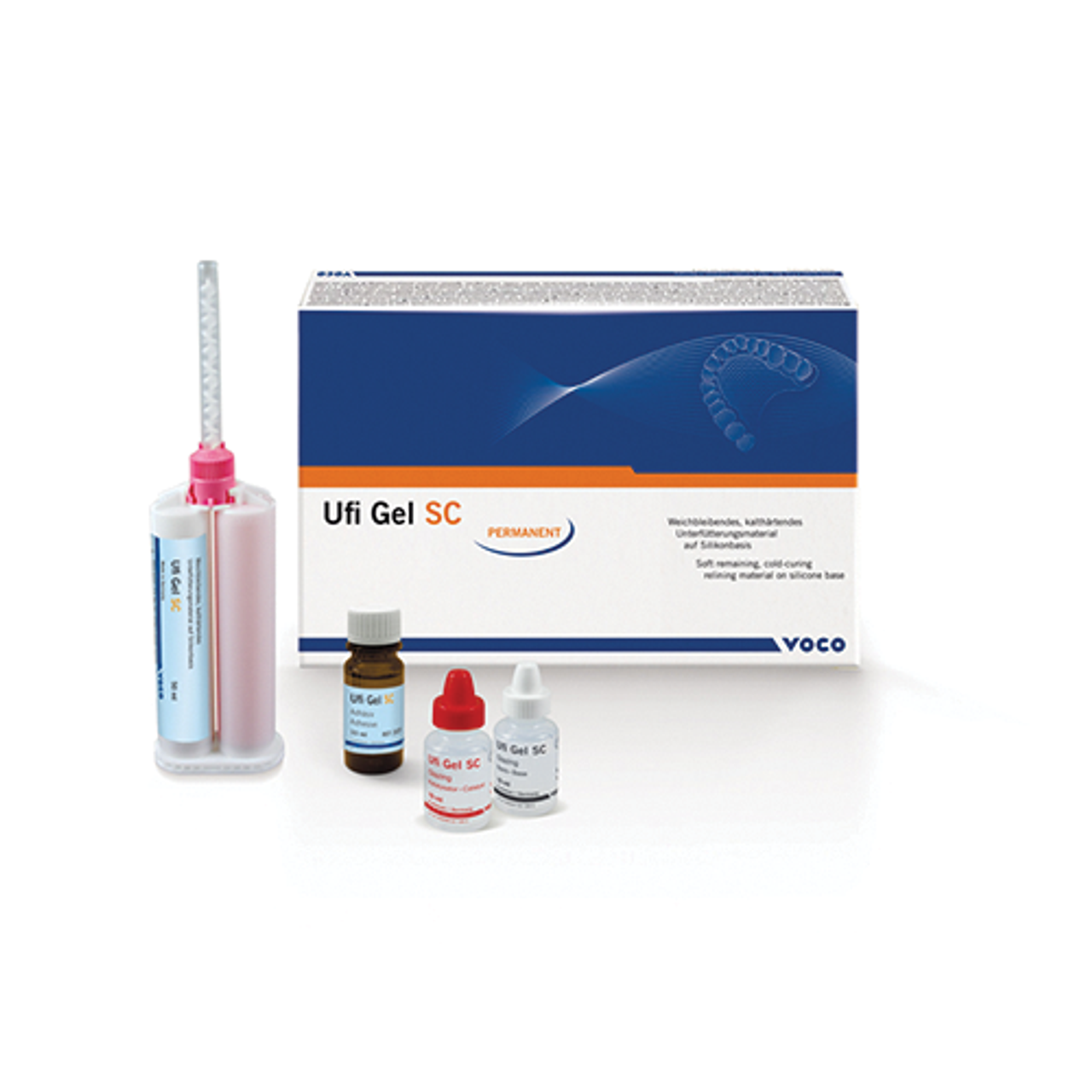 Voco 2041 Ufi Gel SC Set Denture Relining Kit 50 mL Cartridge Voco 2041 Ufi Gel SC Set Denture Relining Kit 50 mL Cartridge